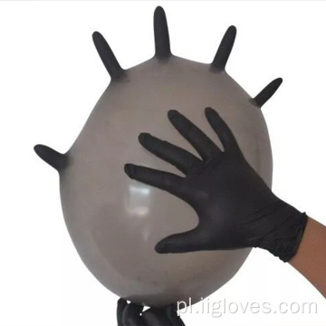 Glove 100% czarne rękawiczki nitrylowe Malezja